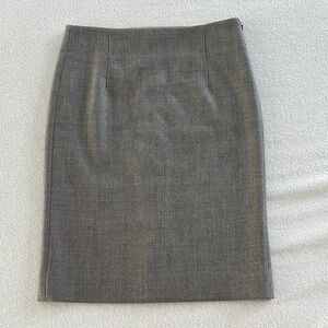 J. Crew Gray Knee-Length Pencil Skirt for Work